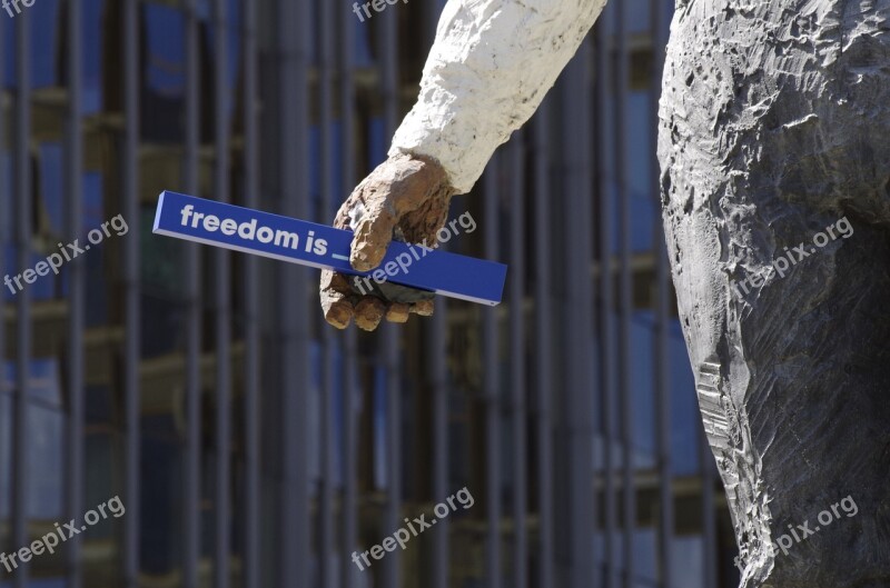 Hand Baton Sculpture Freedom Figure