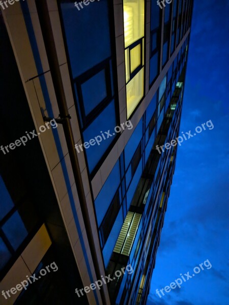 Evening Building Stained-glass Window Window Sky