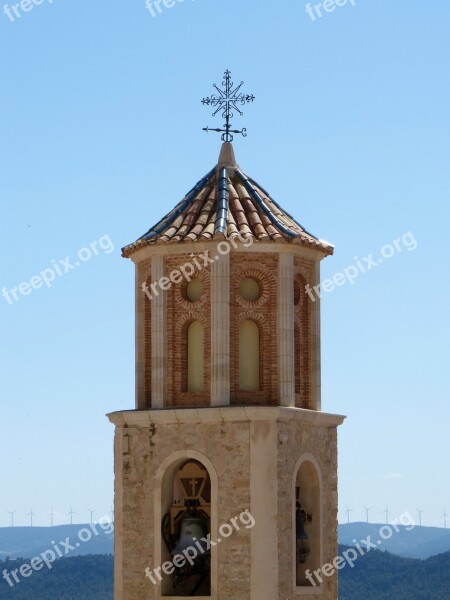 Bell Tower Mudejar Freemasonry Mills Teruel