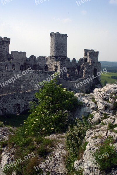 Castle The Middle Ages Old Building Architecture