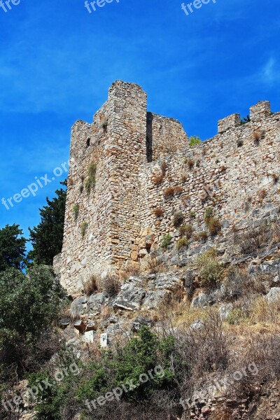 Fortress Nafpaktos Greece Tower Antiquity