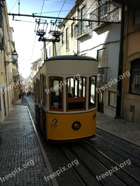 Lisbon Tram Portugal Free Photos