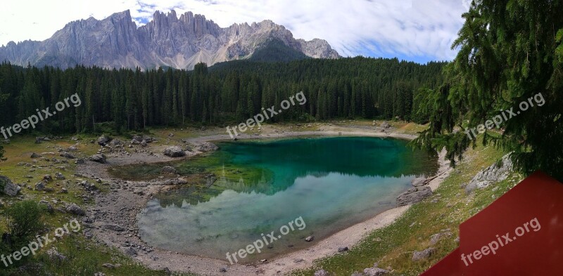 Dolomites Lake Italy Free Photos