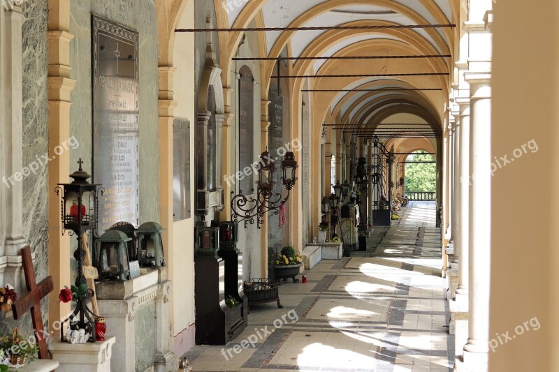 Arcade Monument Historic Cemetery Mirogoj Zagreb