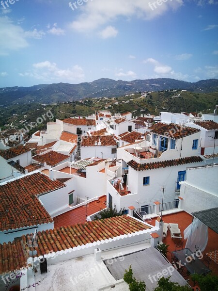 People Andalusia Malaga Street White