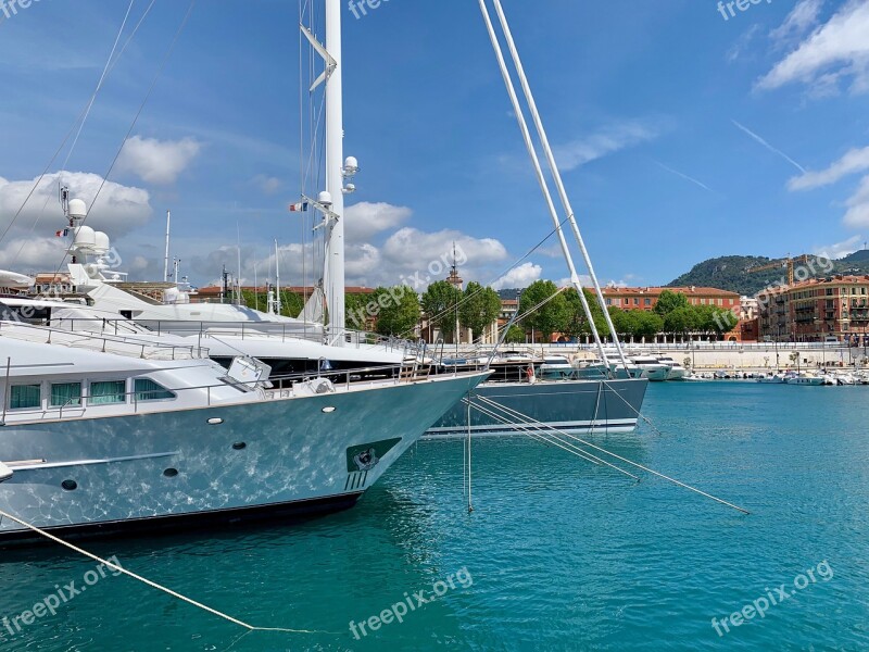 Yacht Sailing Nice France Boat