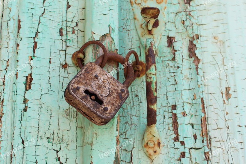 Padlock Rusty Lock Rust Security