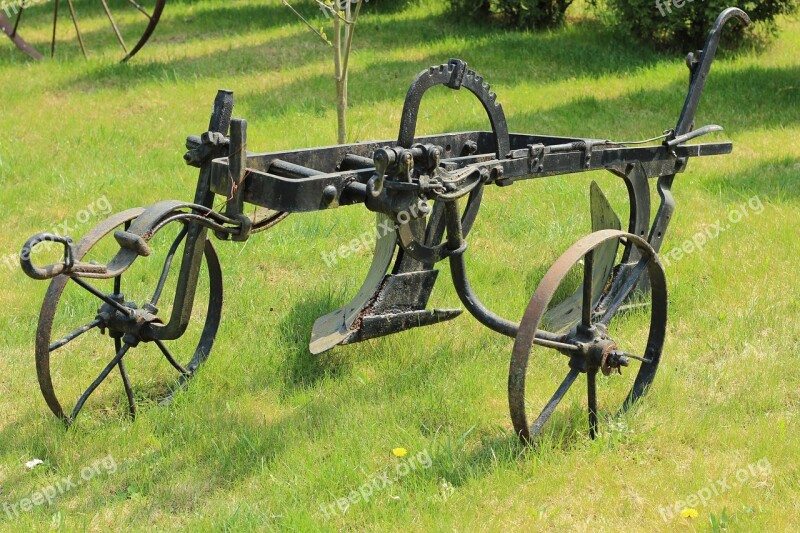 Plow Mounted Old Agricultural Orka