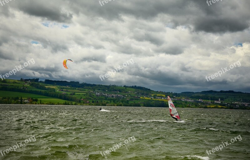 Wind Surfing Kite Surfing Water Sports Sport Water