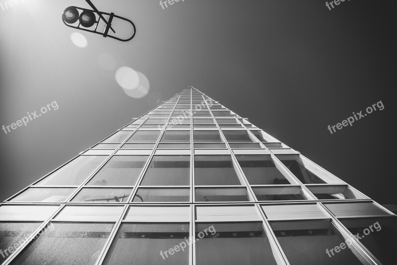 Architecture Building Liverpool Glass Windows Black And White