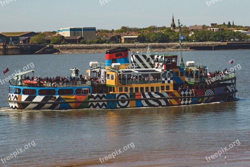 Boat Tourism River Mersey Merseyside