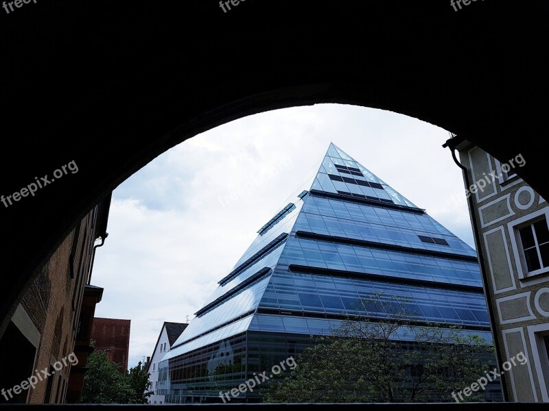 Pyramid Building Architecture Library Ulm