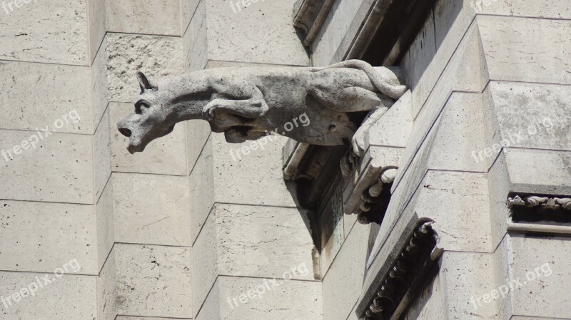 Gargoyle Dom Paris Church Building