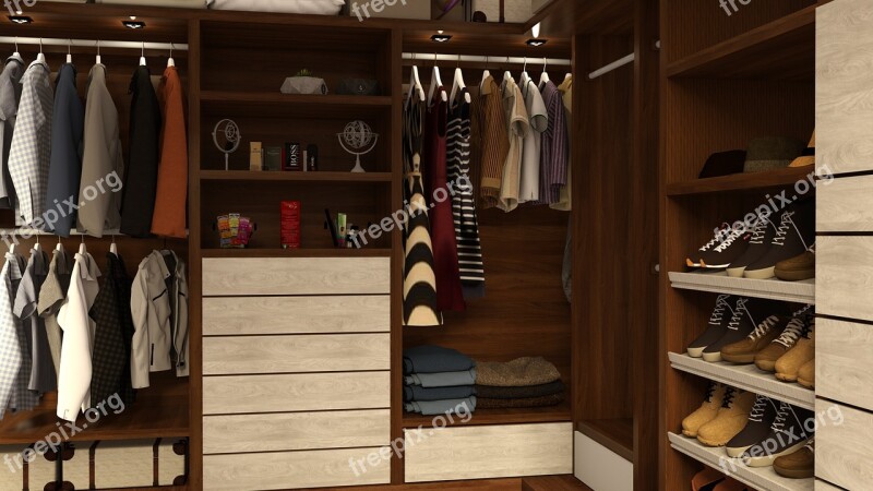 Clothes Cabinet Interior Sofa Carpet