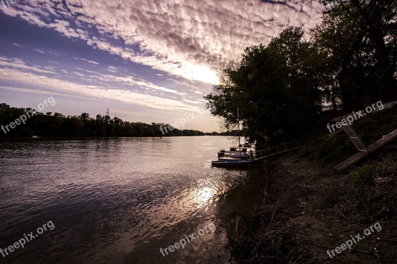 River Tisza Part Nature Water Hungary