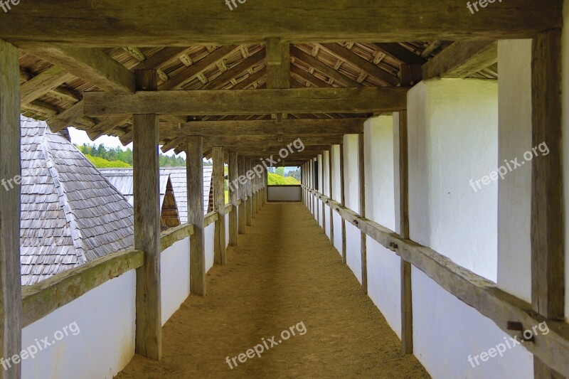 Truss Tunnel Wooden Beams Heuneburg Celts