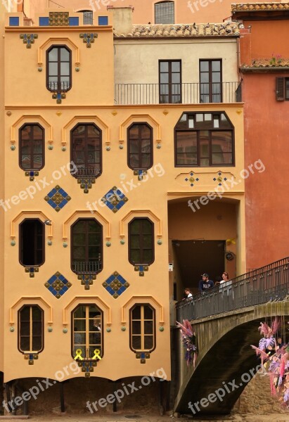 Girona Flower Festival Building Modernist Architecture