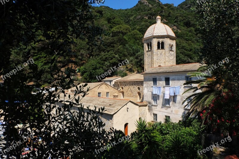 San Fruttoso Camogli Liguria Italy Sea