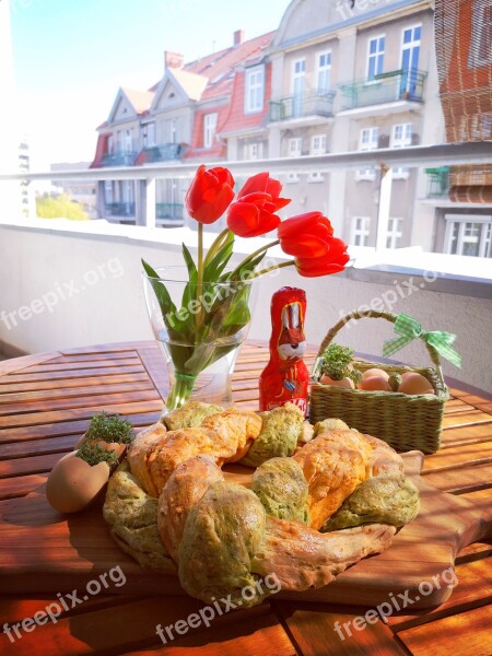 Architectural Balcony Easter Spring Plant