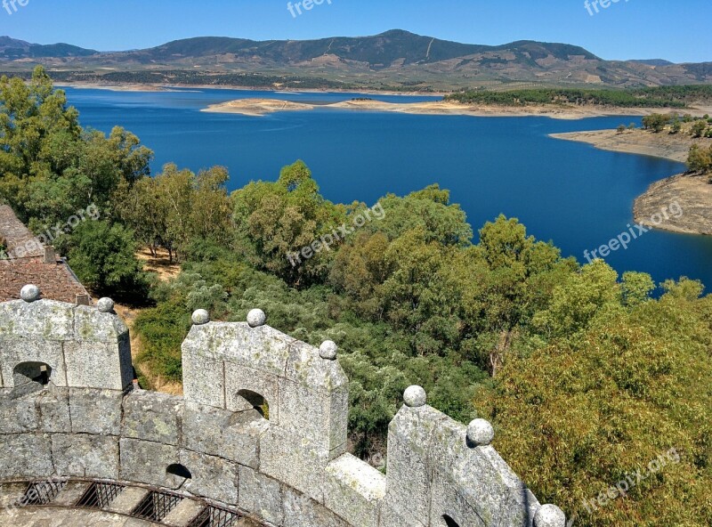 Embalse Gabriel Y Galán Views Landscape Blue Nature