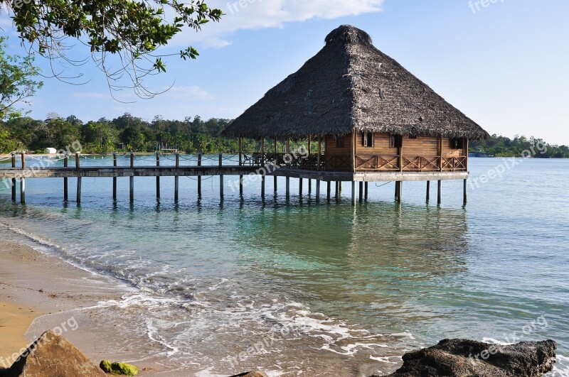 Panama Bocas Del Toro Archipelago Island Beach