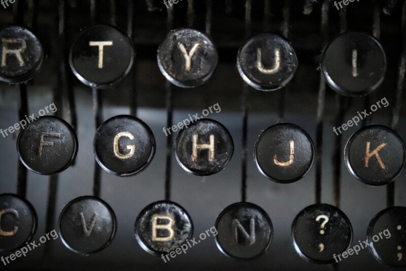 Typewriter Key Keyboard Vintage Nostalgia