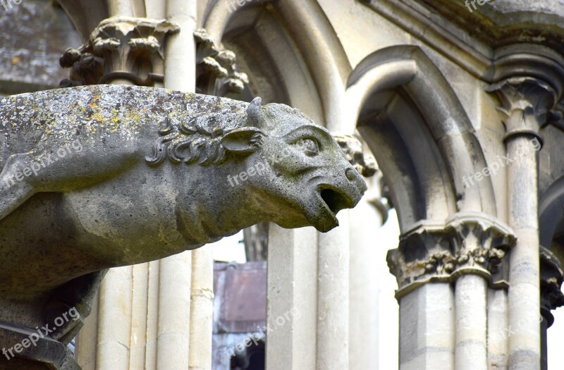 Gargoyle Bull Mystical Pierre Sculpture