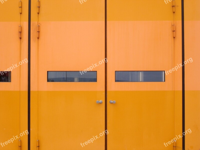 Yellow Gate Metal Door Hall