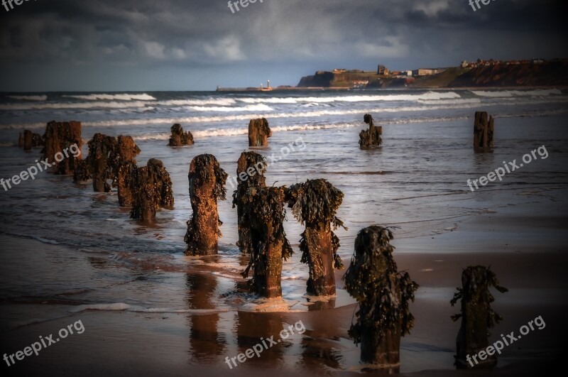 Groynes Water Seaside Vista Sand