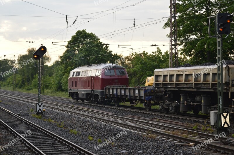 Construction Train Diesel Locomotive Train Railway Station Freight Train