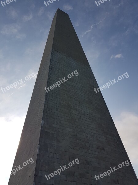 Obelisk Washington Sky Pillar Stone