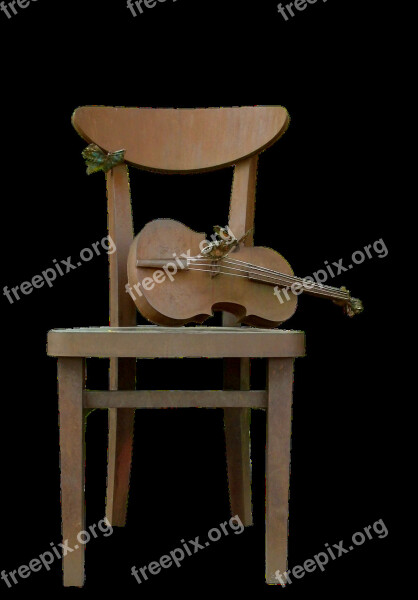 Chair Violin Music Musical Instrument Artwork