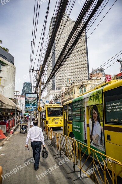 Street Bangkok Market Work Free Photos