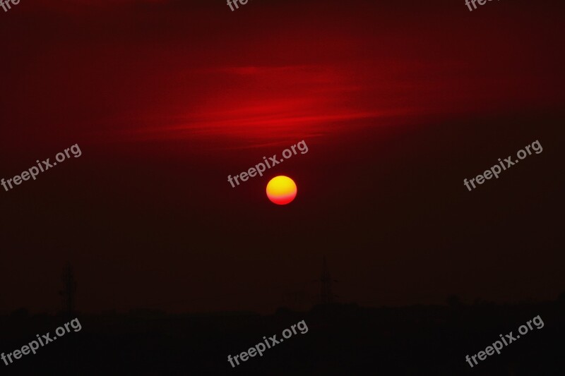 Sunset Goa Baga Beach Sun India