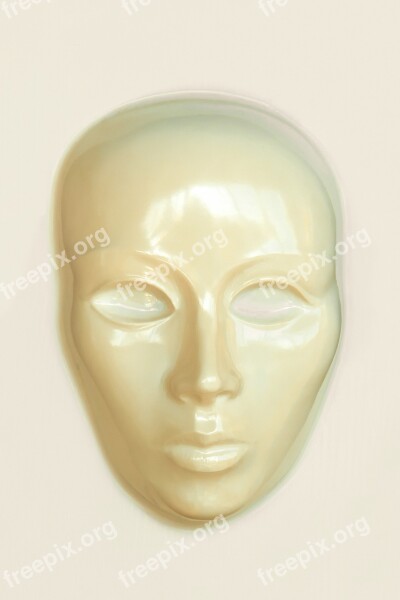 Woman Face Mask Portrait Makeup