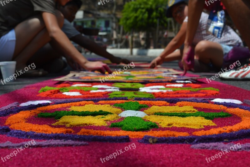 Holy Week Guatemala Kids Procession Handmade