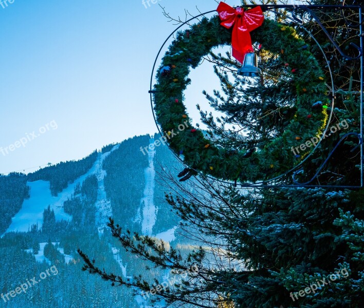 Canada Whistler Skiing Winter Landscapes