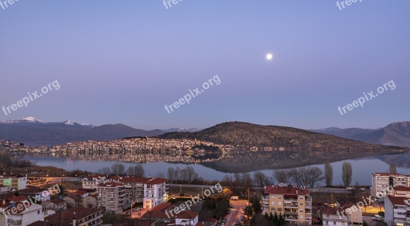 Moon Lake Kastoria Greece Water