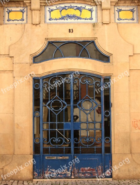 Door Old Iron Tiles Tomar