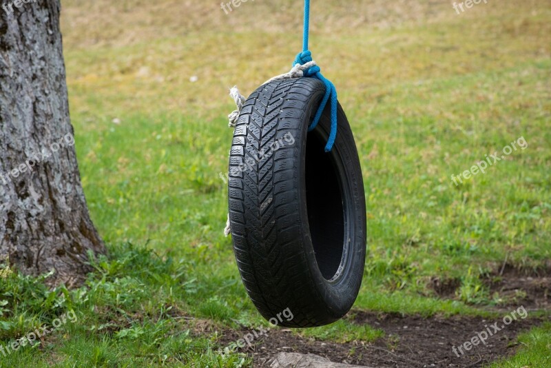 Mature Auto Tires Tire Swing Swing Kids Rocking