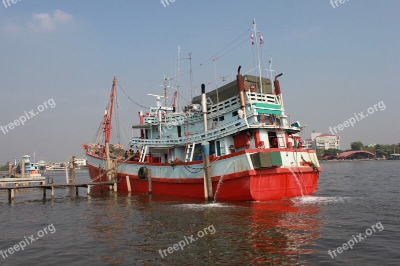 Boat See Ship Ao Horizon