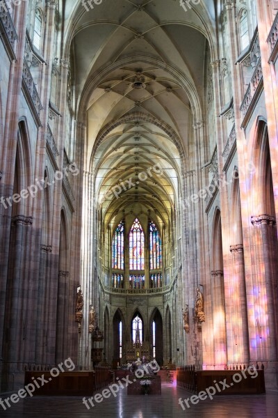 Prague Czech Republic The Cathedral Gothic Church