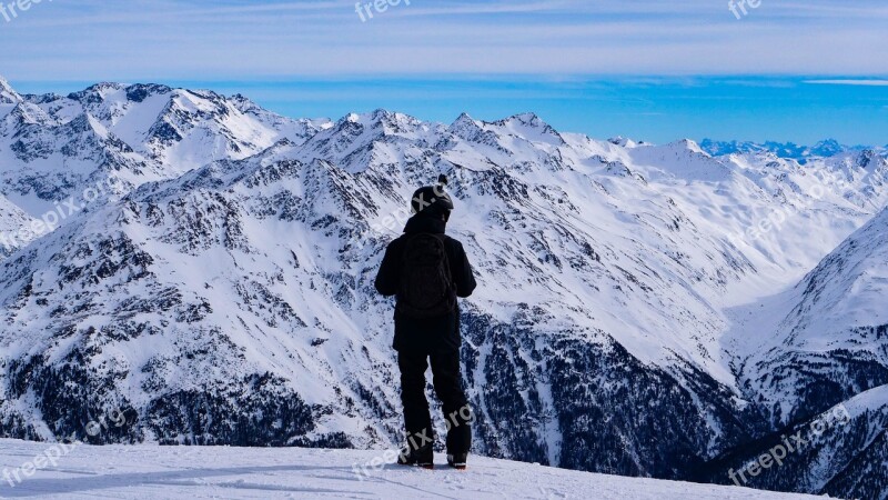 Mountains View Panorama Summit Nature