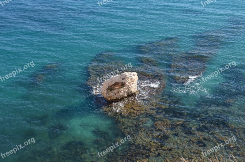 Clear Water Sicily Sea Rocks Summer