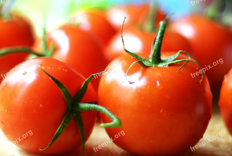 Fruit Tomatoes Food Red Fresh