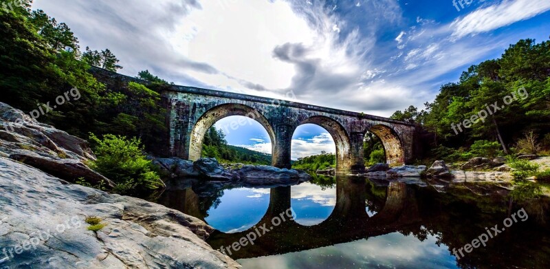 Ardèche Gravières Les Vans Cevennes D'ardèche Bridge