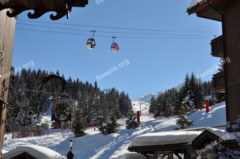 Gondola Lift Ski Winter Sports Winter