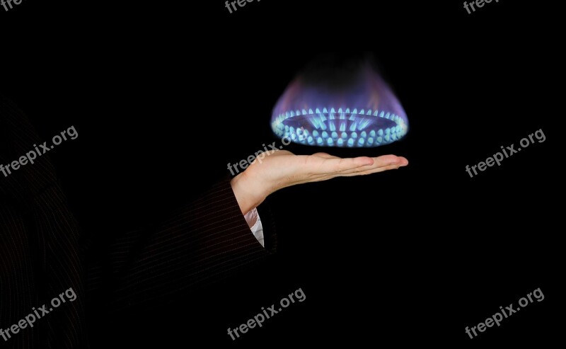 Natural Gas Energy Flame Burning