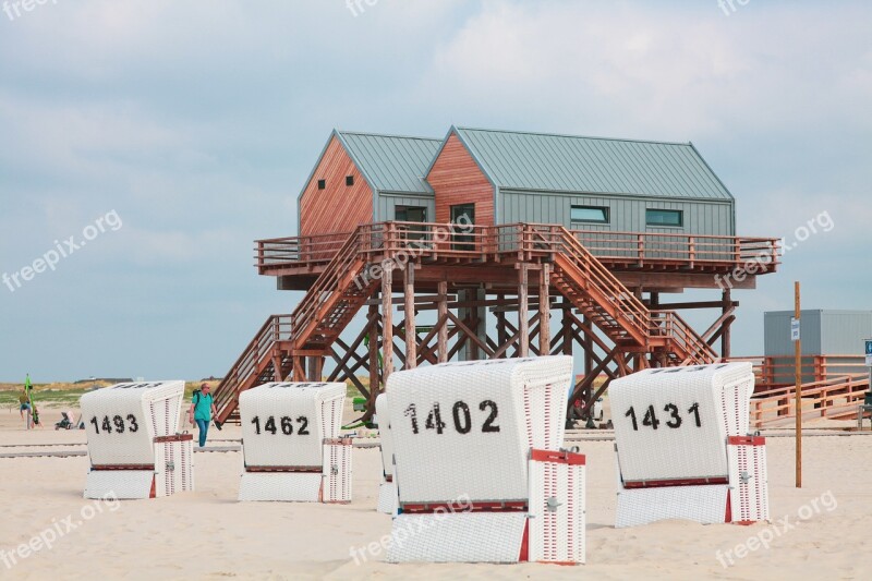 Pile Construction North Sea Spo Beach Chair Mood