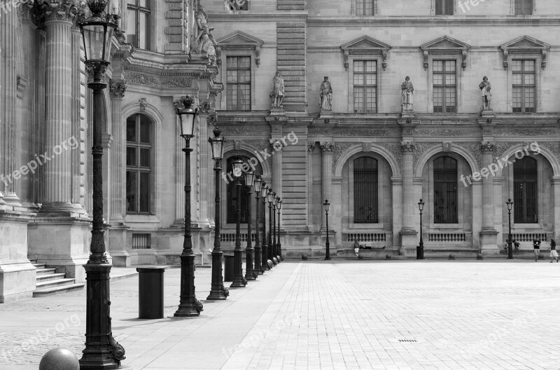 Paris Louvre France Museum Pyramid